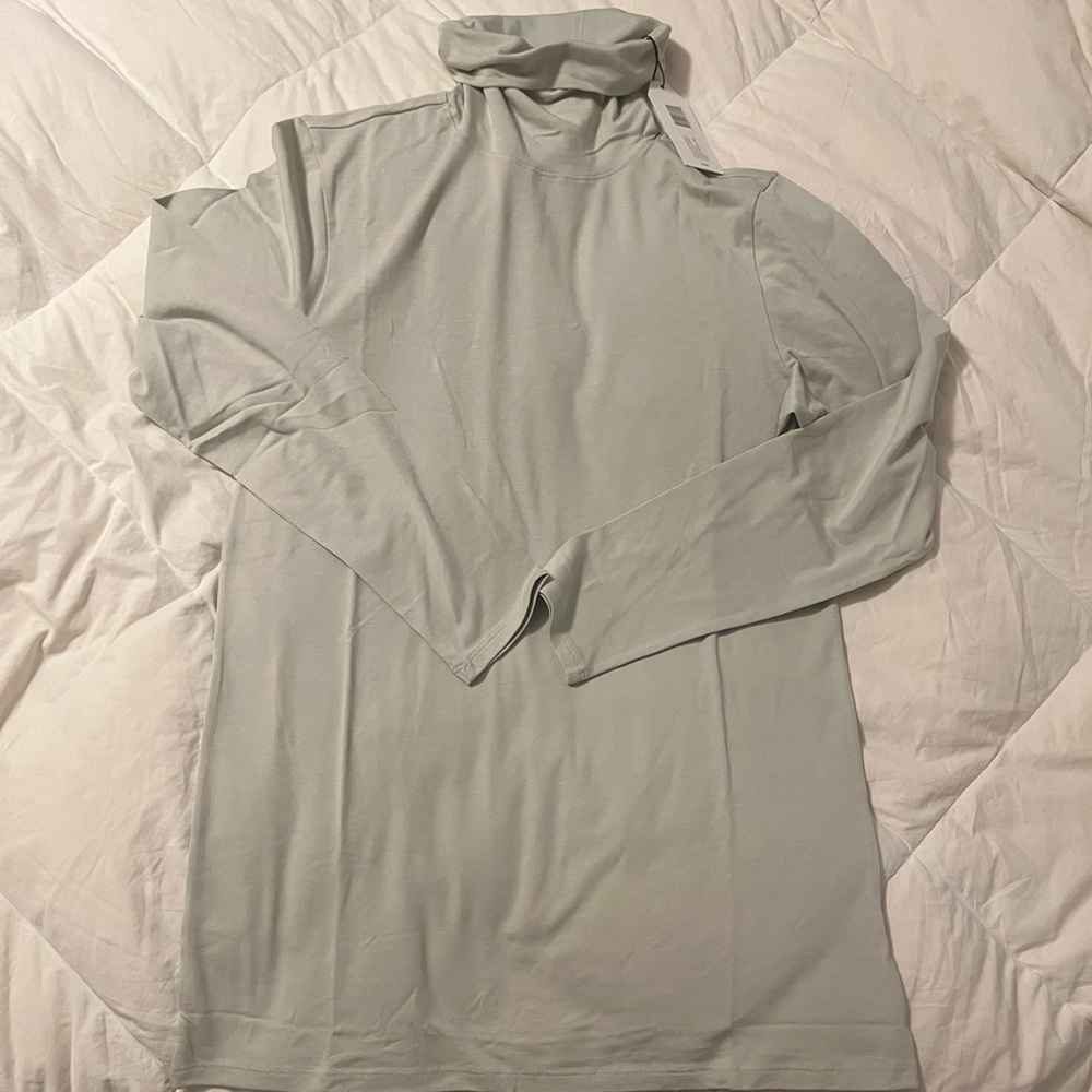 Universal Standard turtleneck in mineral grey